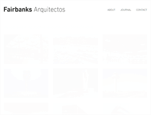 Tablet Screenshot of fairbanksarquitectos.com